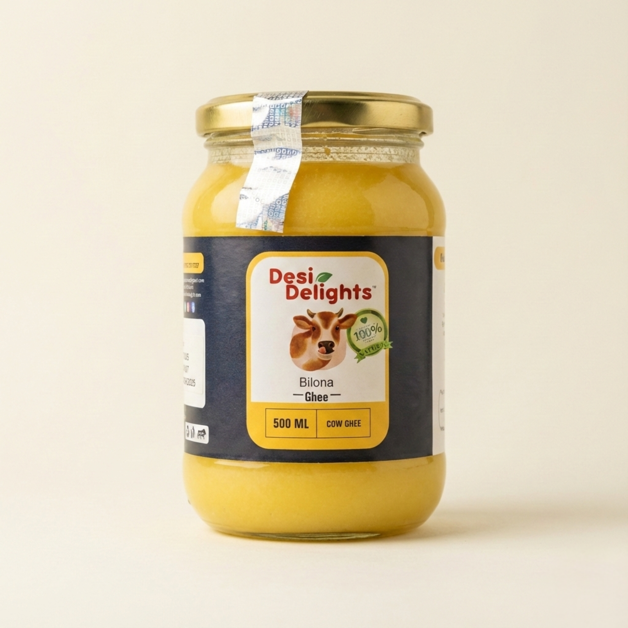 100% Pure Traditional Desi Bilona Cow Ghee - Slow Churned