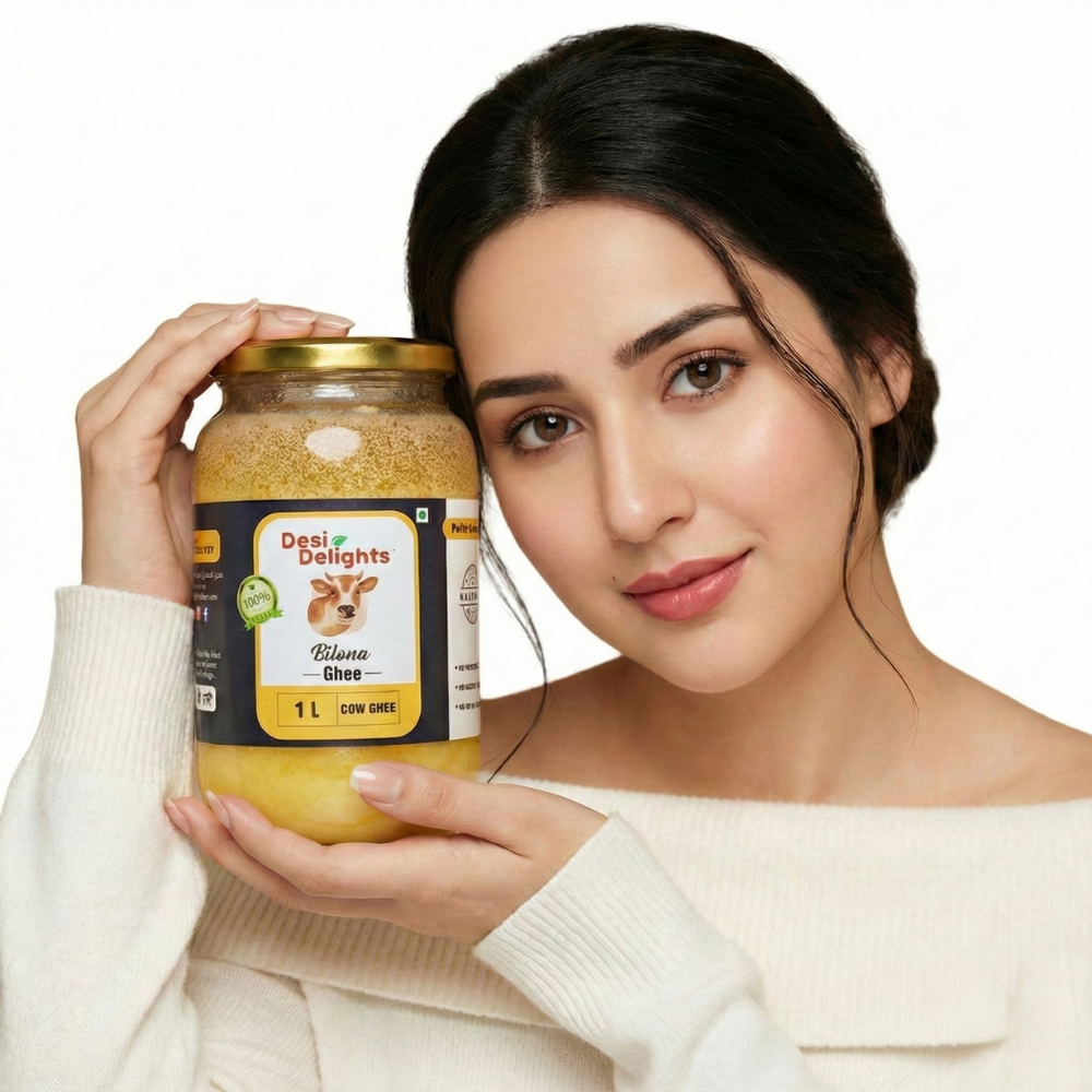 100% Pure Traditional Desi Bilona Cow Ghee - Slow Churned
