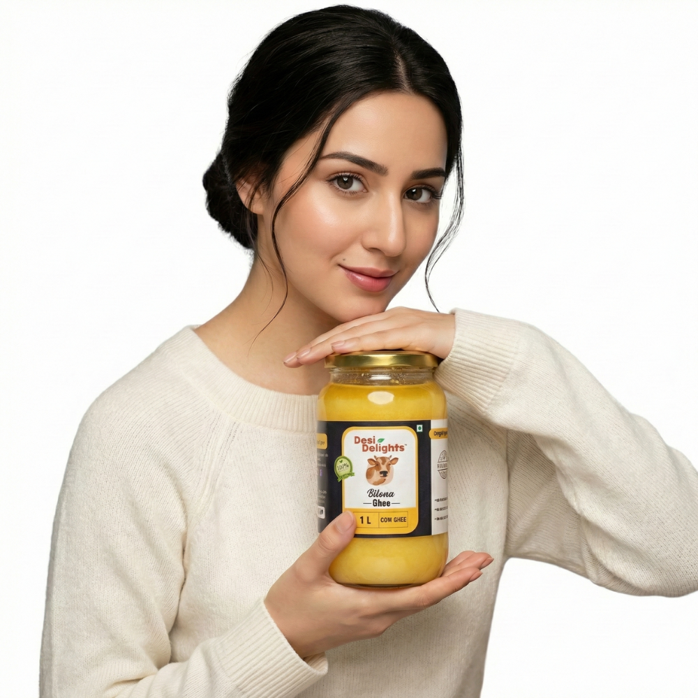 100% Pure Traditional Desi Bilona Cow Ghee - Slow Churned