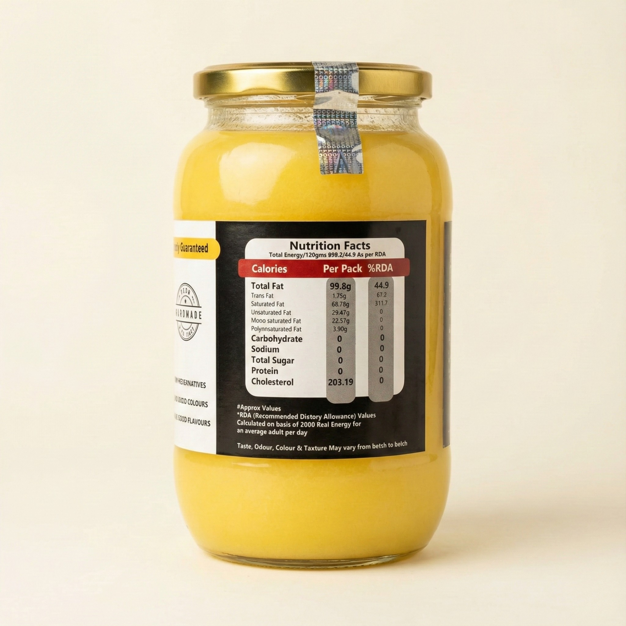 100% Pure Traditional Desi Bilona Cow Ghee - Slow Churned