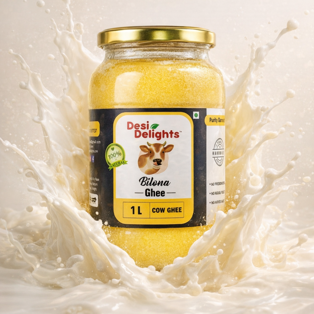 100% Pure Traditional Desi Bilona Cow Ghee - Slow Churned